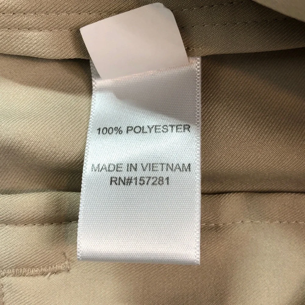 Mizzen and Main Mens Pants 32x32 Khaki Beige Baron Chino Performance Athletic